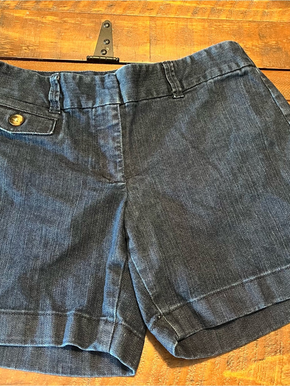 Ann Taylor Dark Blue Denim-Style Women's Shorts